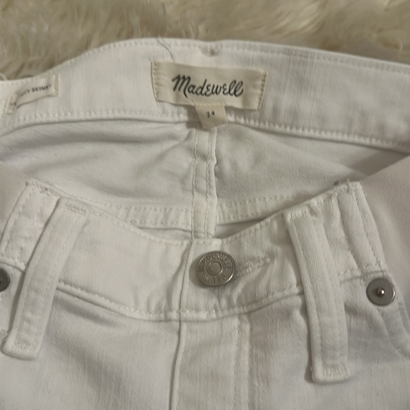 Madewell White Maternity Skinny Jeans - Picture 2 of 5